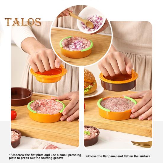 Burger Press Patty Maker Slider Stuffed Burgers Sandwich Cutter Meat Beef Veggie Hamburger Patty Mold Multi-Functional Kitchen Gadget