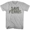 Ferris Bueller's Day Off Save Ferris Penant Gray Heather T-Shirt
