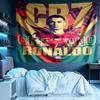 Cristiano Ronaldo Print Tapestry, Lightweight Wall Hanging, for Bedroom, Dorm, Living Room, Home Art Decor - Birthday Christmas Gift for Friends