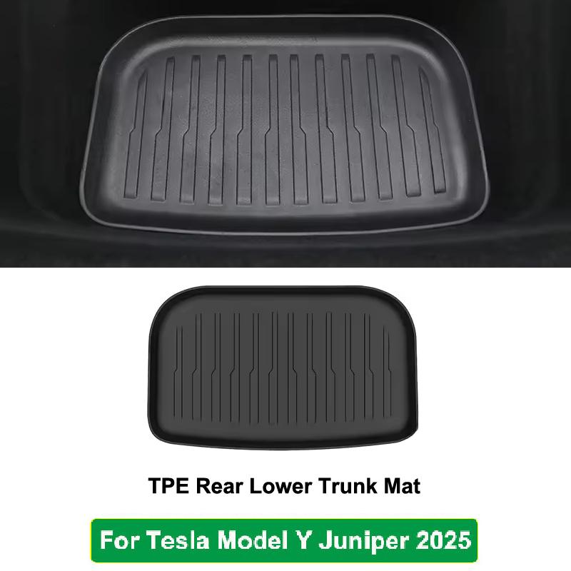 For Tesla Model Y 2025 Juniper TPE Front Trunk Cargo Liner Tray Mat Frunk Layered Partition Plate Organizer Divider Baffle Board