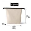Reusable Canvas Insulated Lunch Bag Leak-Proof Large Capacity Insulated Bags Easy to Clean Food Storage Handbag