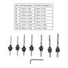 Hex Wrench Tapered Countersink Bit Set Adjustable Collars Wood Pilot Hole Set  Woodworking