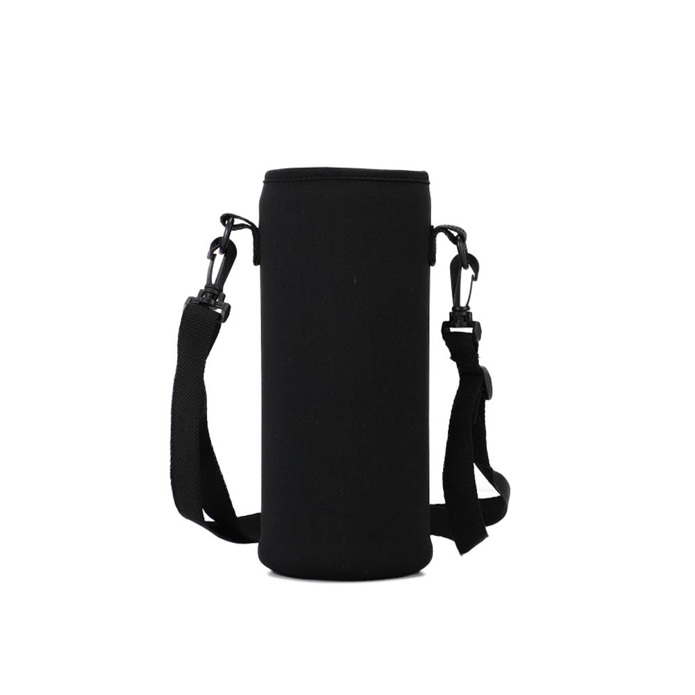 610-1500 ML Water Bottle Cover Bag Pouch Strap Neoprene Water Pouch Holder Shoulder Strap Black Bottle Carrier Insulated Bag