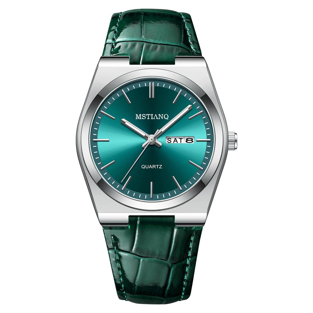 Fashion High-End Watches Men'S Business Casual Bi-Date Boys Glow-In-The-Dark Quartz Watches Men