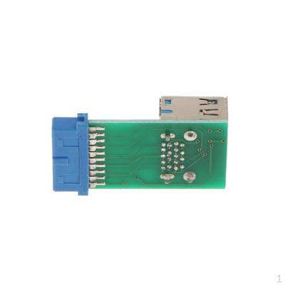 Scheda Connettore Adattatore a 2 Porte USB 3.0 SuperSpeed Femmina A a 20 PIN