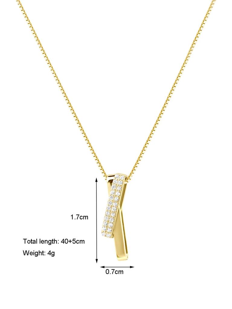 1 ST Enkel Personlighet Geometriska Linjer Okänd Ring Sammanlänkande Bröllop Födelsedag Fest Förlovningspresent Nyckelbenskedja Halsband