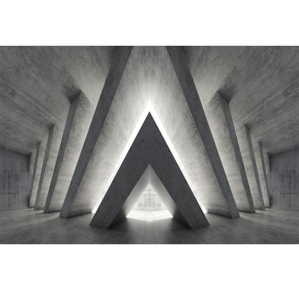 Retro Nostalgic Wall Mural Geometric Abstract Art Gray 3d Wallpaper Living Room Bedroom Mural Home Decoration