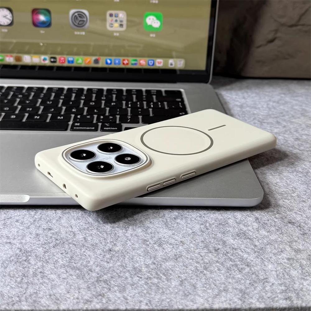 Ultra Thin Solid Color Matte Hard Case For Xiaomi Redmi Note 14 13 Pro Plus 14R 14C 13C Magnetic Wireless Charge Slim Back Cover