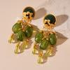 French Palace Style High-end Geometric Earrings for Women