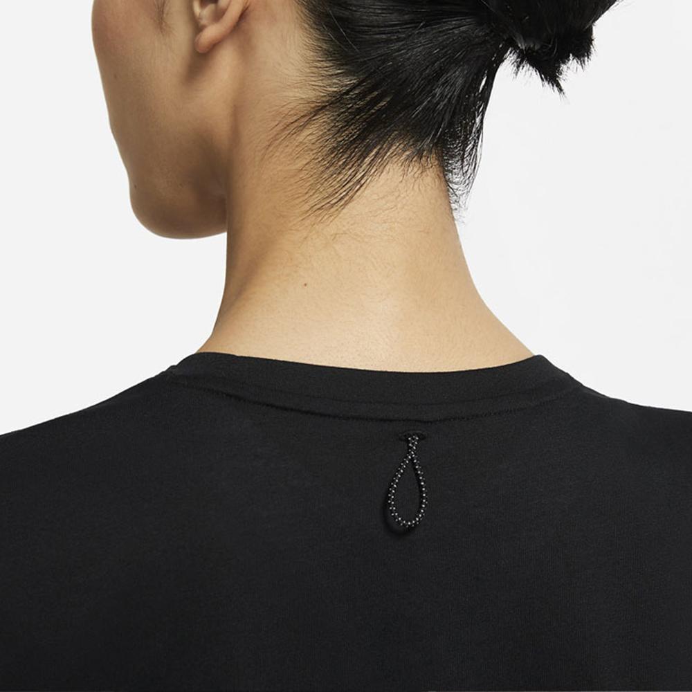Nike Casual Breathable Round Neck Short Sleeve T-Shirt Women Tops Black DC4324-010