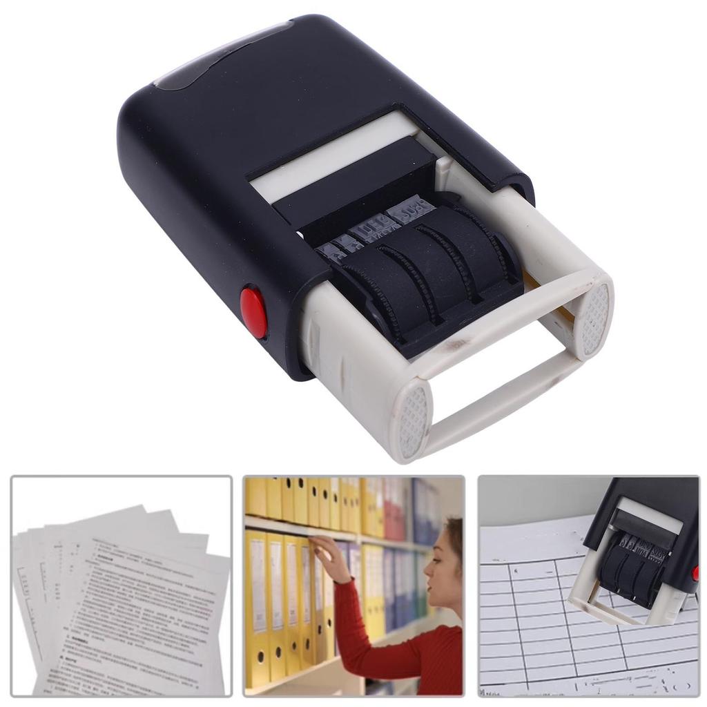 Date Stamp 25x2.8mm English Date Clear Imprint Quick Drying   Self Inking Stamp