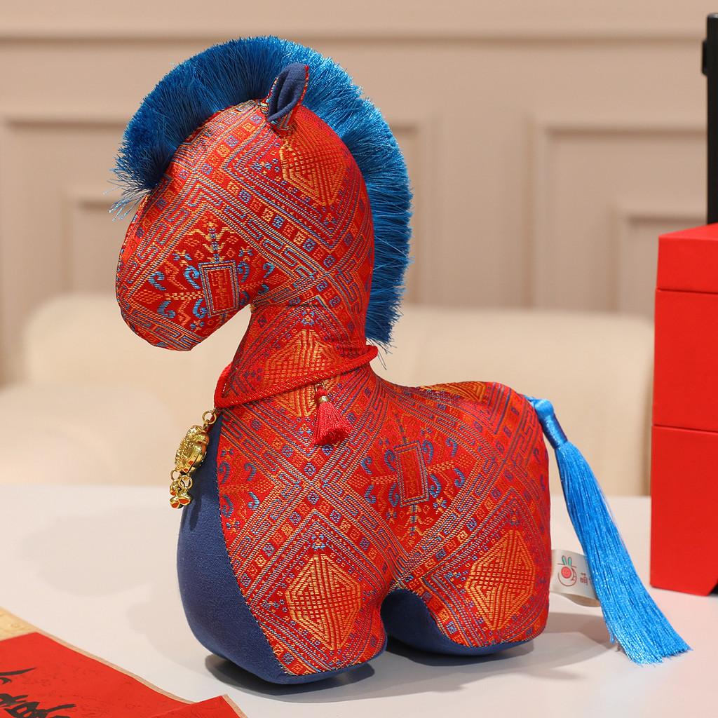 Chinese New Year Horse Plush Toy With Pp Cotton Filling For Holiday Decor And Gifts