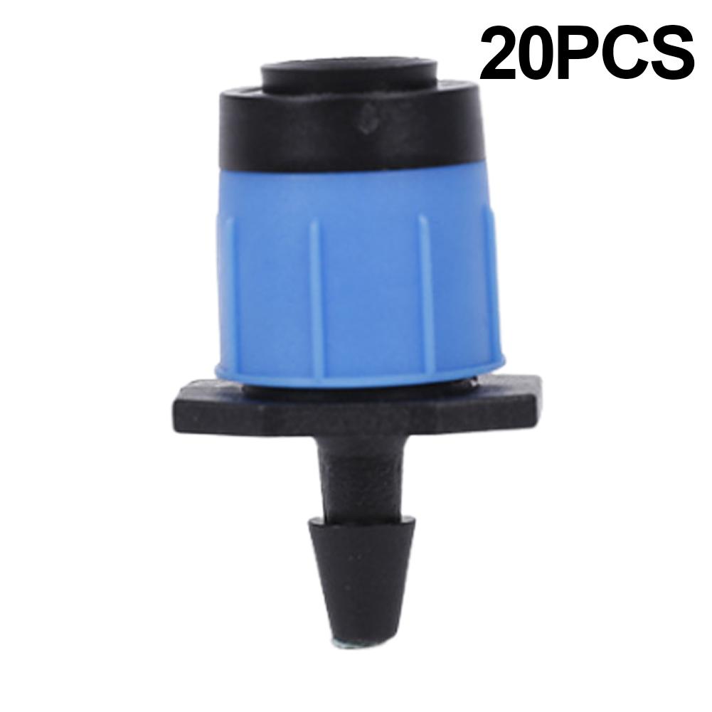 20/100pcs Adjustable Irrigation Dripper Sprinkler Emitter Dripper Micro Drip Irrigation Sprinkler 360 Degree Spraying for Garden