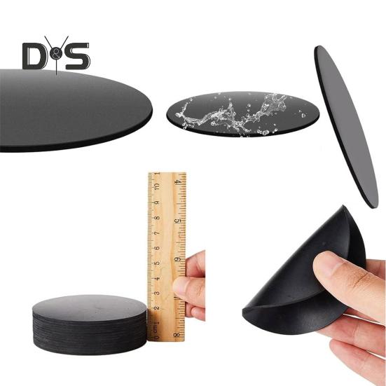 50 Pcs Billiard Pool Table Leg Shims 3" Diameter 0.06'' Thickness Rubber Pool Table Foot Pads Billiards Table Leveler Kit