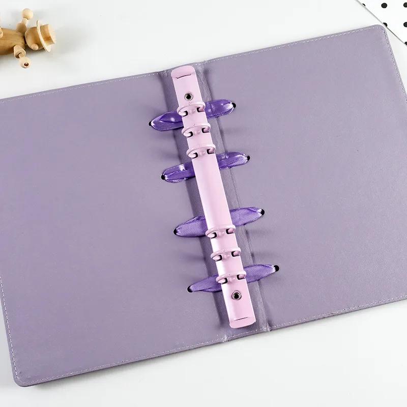 Bow Tie Series PU Leather Album Cover ins K-Pop Star A5 Binder Album Photocard Holder Loose-Leaf Card Storage Album Cover