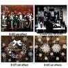 72x54CM White Christmas Static Cling Window Decal