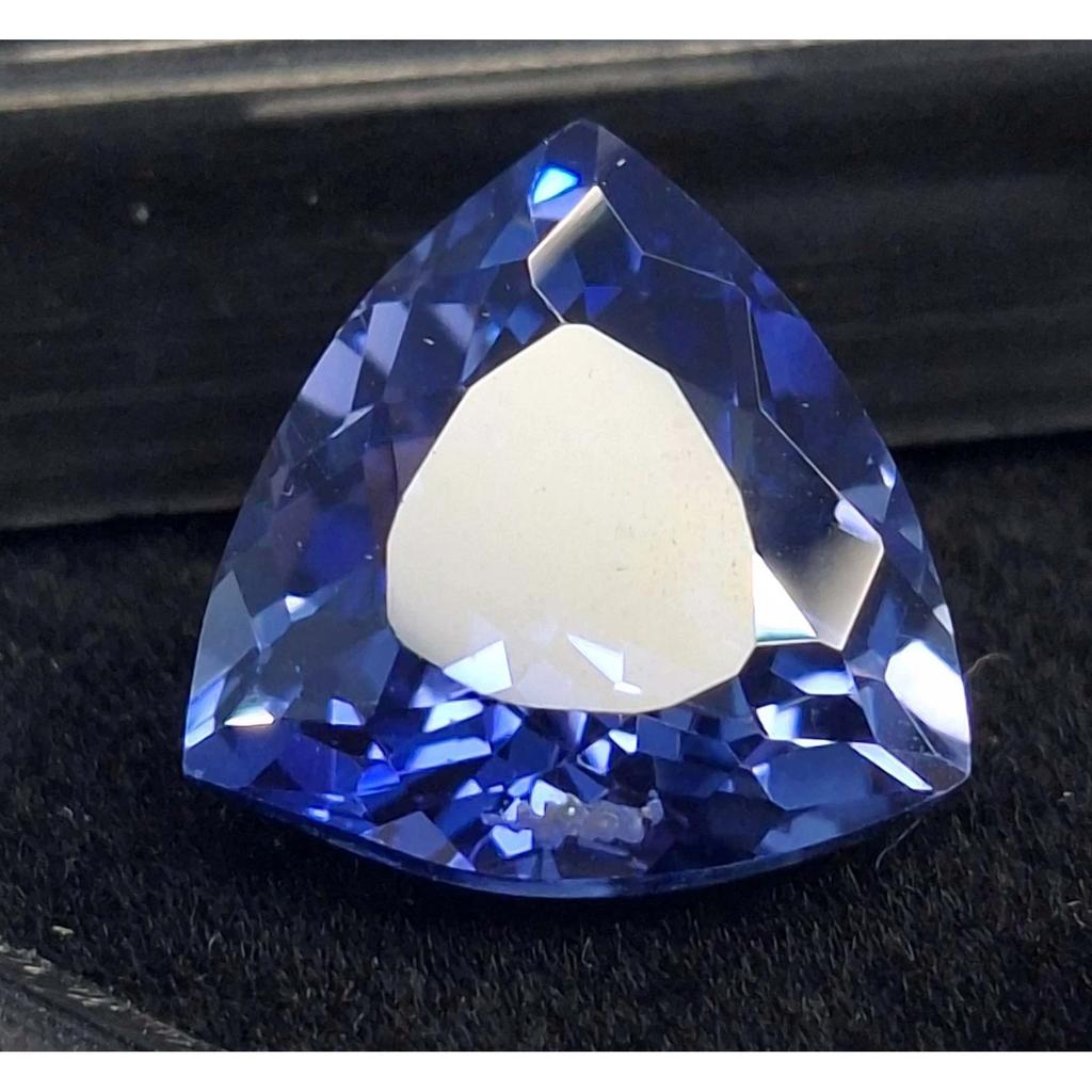 Stunning Natural Blue Tanzanite 8-10 Ct Trillion Cut Certified Loose Gemstone