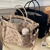 Original Handmade Thickened Artistic Canvas Tote Bag - Versatile Crossbody/Shoulder Carry for Students