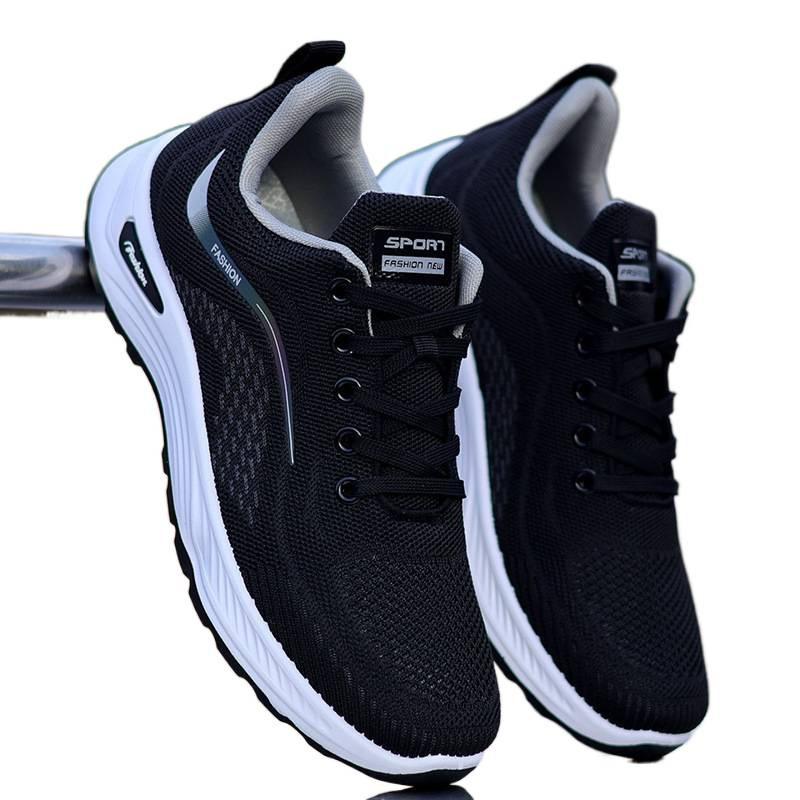 Men's shoes new breathable sports shoes mesh non-slip soft-soled running shoes fashion casual shoes platform shoes