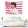 1 Stück SKZ Han Wandteppich Rosa US-Flagge Fingerherz-Druck Kpop Fan-Geschenk und Feierkunst
