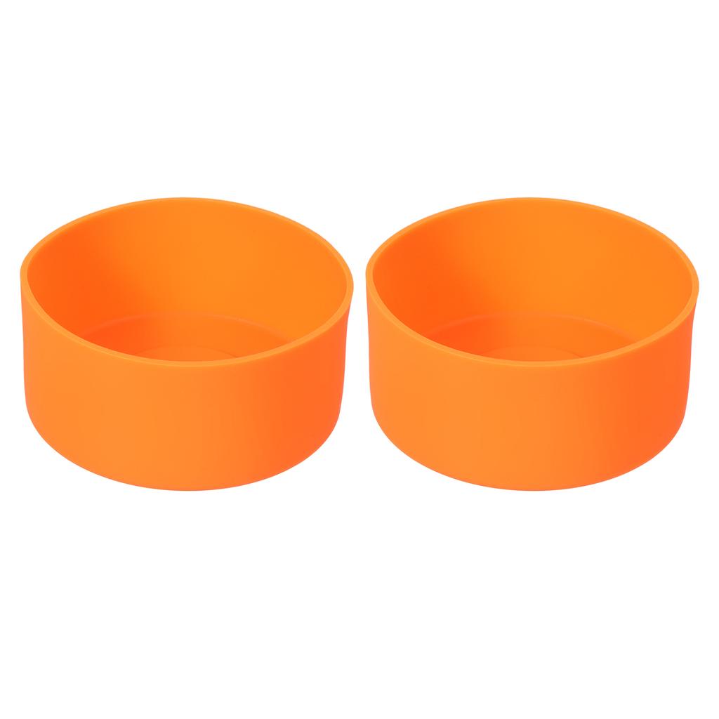 1/2 Stück 9cm Schützende Silikon-Stiefelhülle für 32-40 oz Wasserflaschenboden Anti-Rutsch-Hülle Universal-Tassenboden