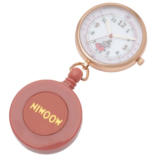 

Полевые женские аналоговые карманные часы с катушкой, светящиеся часы медсестры Муми-тролли, маленькие, дизайн Маленькой Мю, красные, MOM020-4