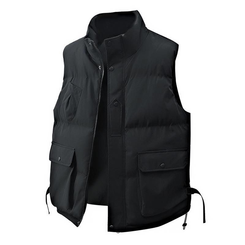 New cotton vest men's tooling spring and autumn winter trendy brand thermal vest vest vest sleeveless cotton coat men