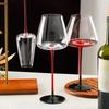 2pcs Red Holder Crystal Red Wine Glasses Hand-blown Red Wine Cup Glassware Champagne Goblet  Event