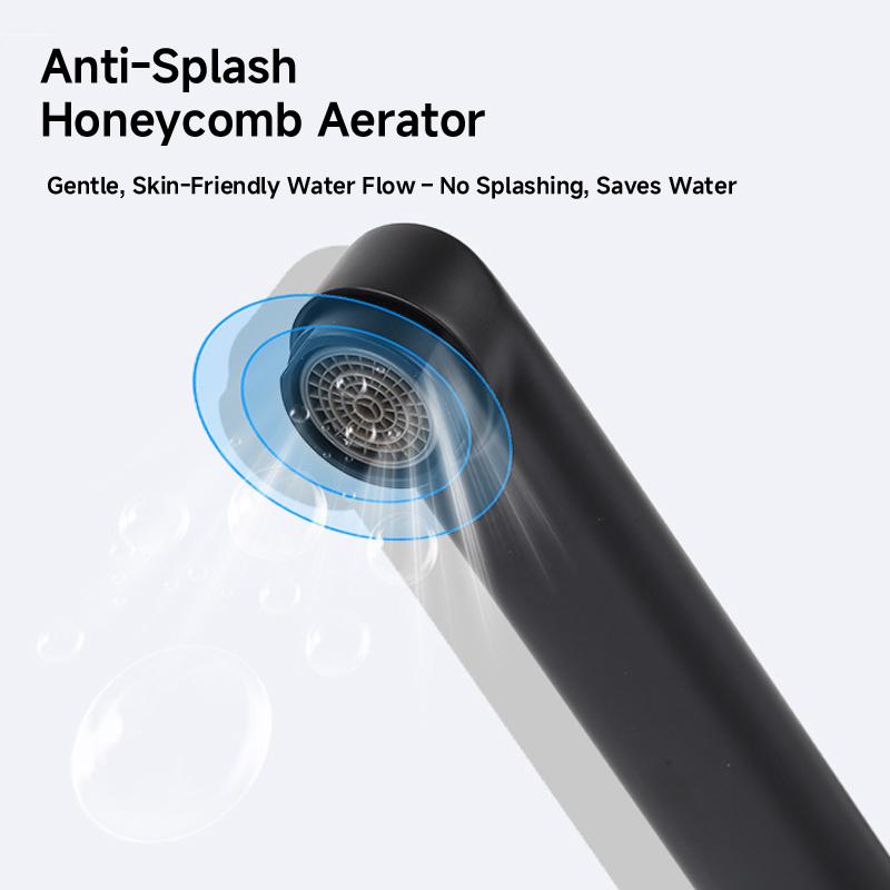 High Quality Stainless Steel Bathroom Faucet Wall Mounted Faucet Hot and Cold Tap With Accessorie Extended Handle