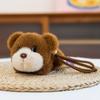 Little Bear Cat Plush Toy Keychain Rabbit Dog Plush Doll Keychain Animal Doll Pendant  Kids Gifts