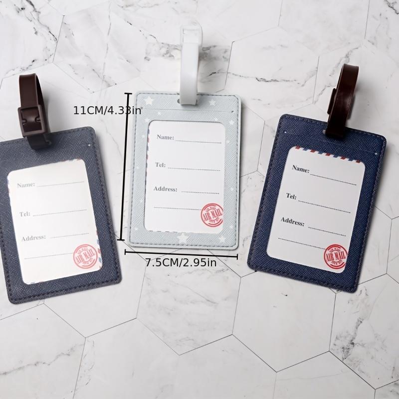 1pc Cartoon Dinosaur Luggage Tag – Cute Animal Travel Boarding Pass Holder, Luggage Check-in Tag