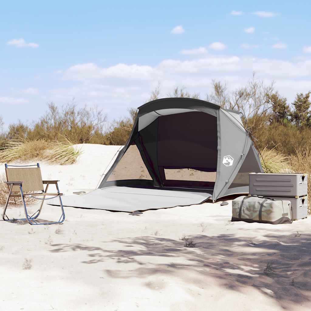 Beach Tent for 2 Persons Gray Waterproof