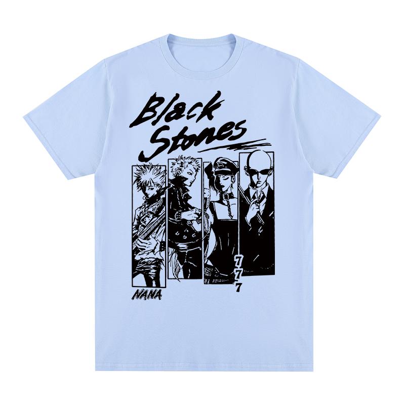 

Black Stones NANA Vintage Tshirt Japanese Anime Kawaii Clothing Unique Graphic Cotton Unisex T shirt New TEE TSHIRT Womens tops 3XL