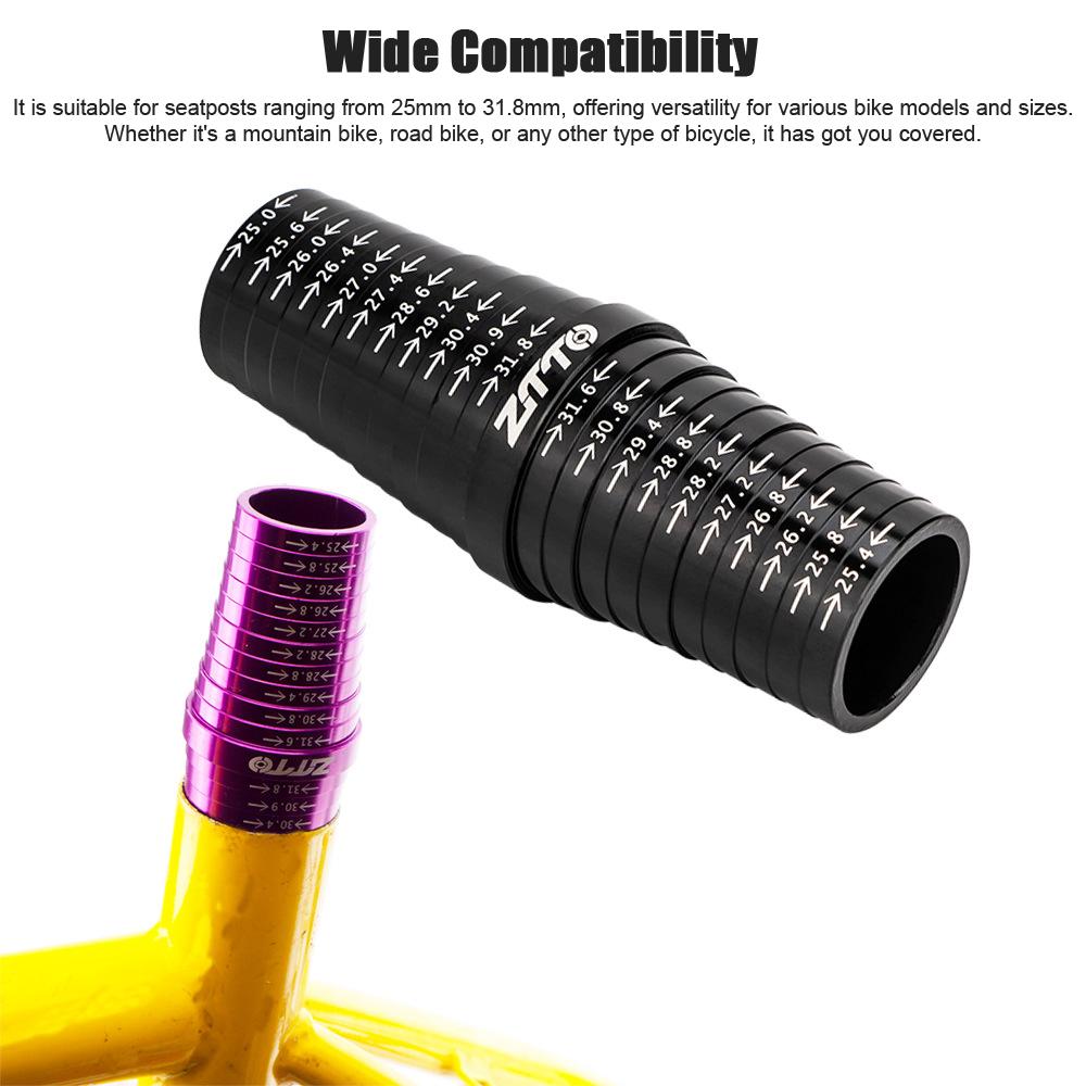 ZTTO Narzędzie do pomiaru sztycy rowerowej 25-31.8mm Miernik rozmiaru rury podsiodłowej Przenośny Szybki pomiar średnicy sztycy