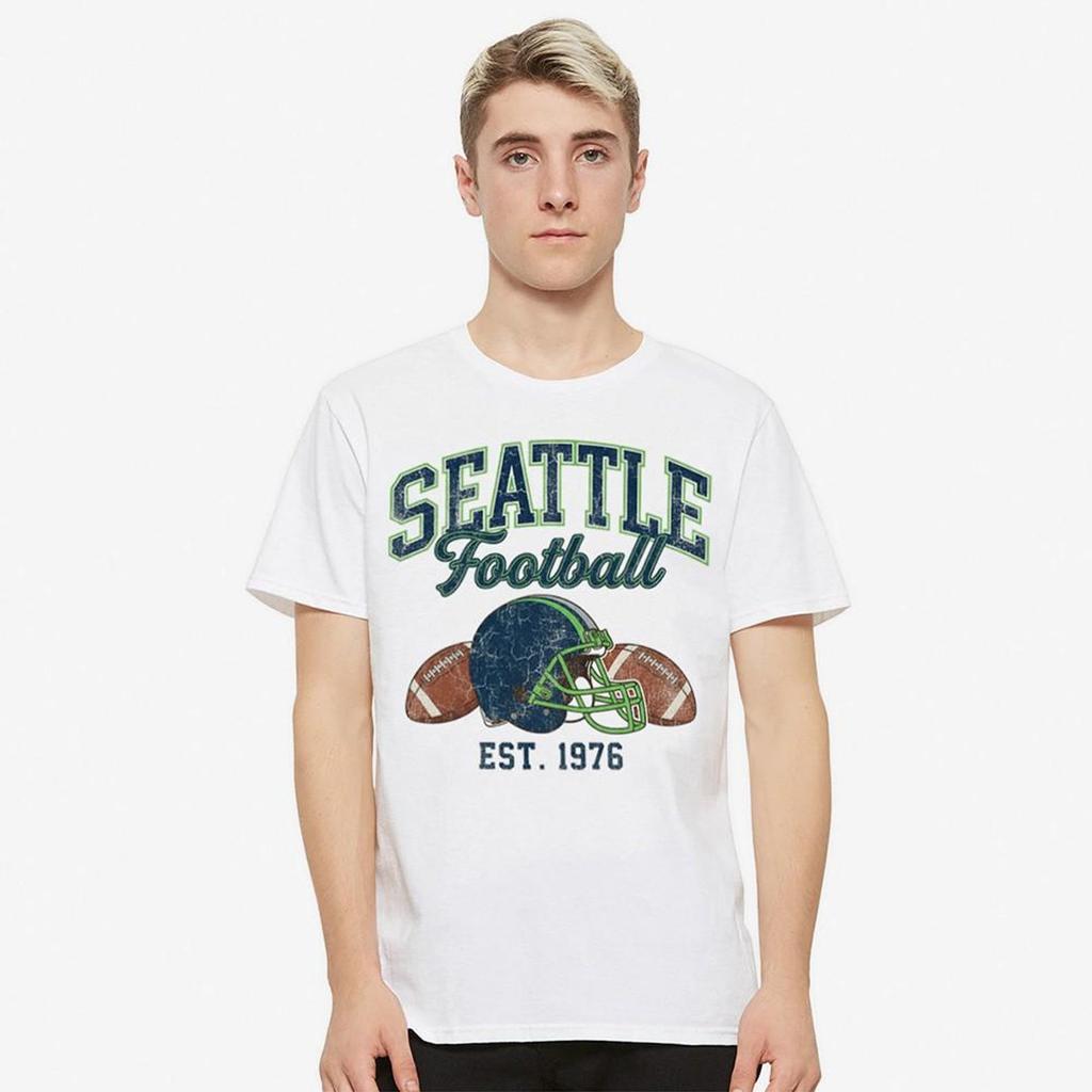 Seattle Football 1976 T-Shirt, Men's and Women's Sizes (STT-117219)
