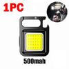 KDULIT LED Portable Keychain Flashlight Outdoor COB Work Light Emergency Lighting with Window Hammer Bottle Opener Lamp Camping