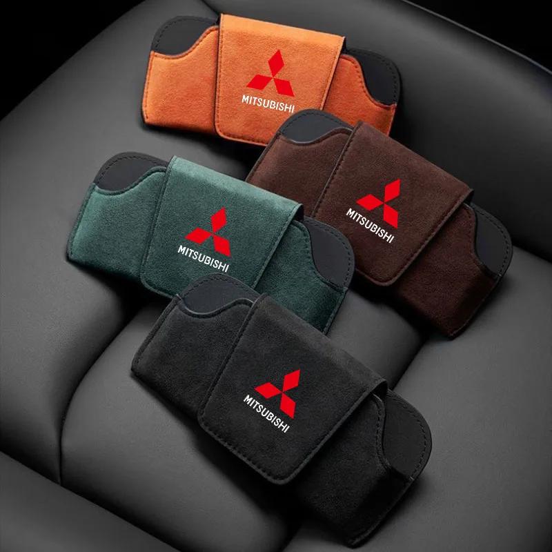 Car Glasses Box Sun Visor Eyeglass Case Car Interior Accessories for Mitsubishi Lancer Outlander ASX Pajero L200 Triton