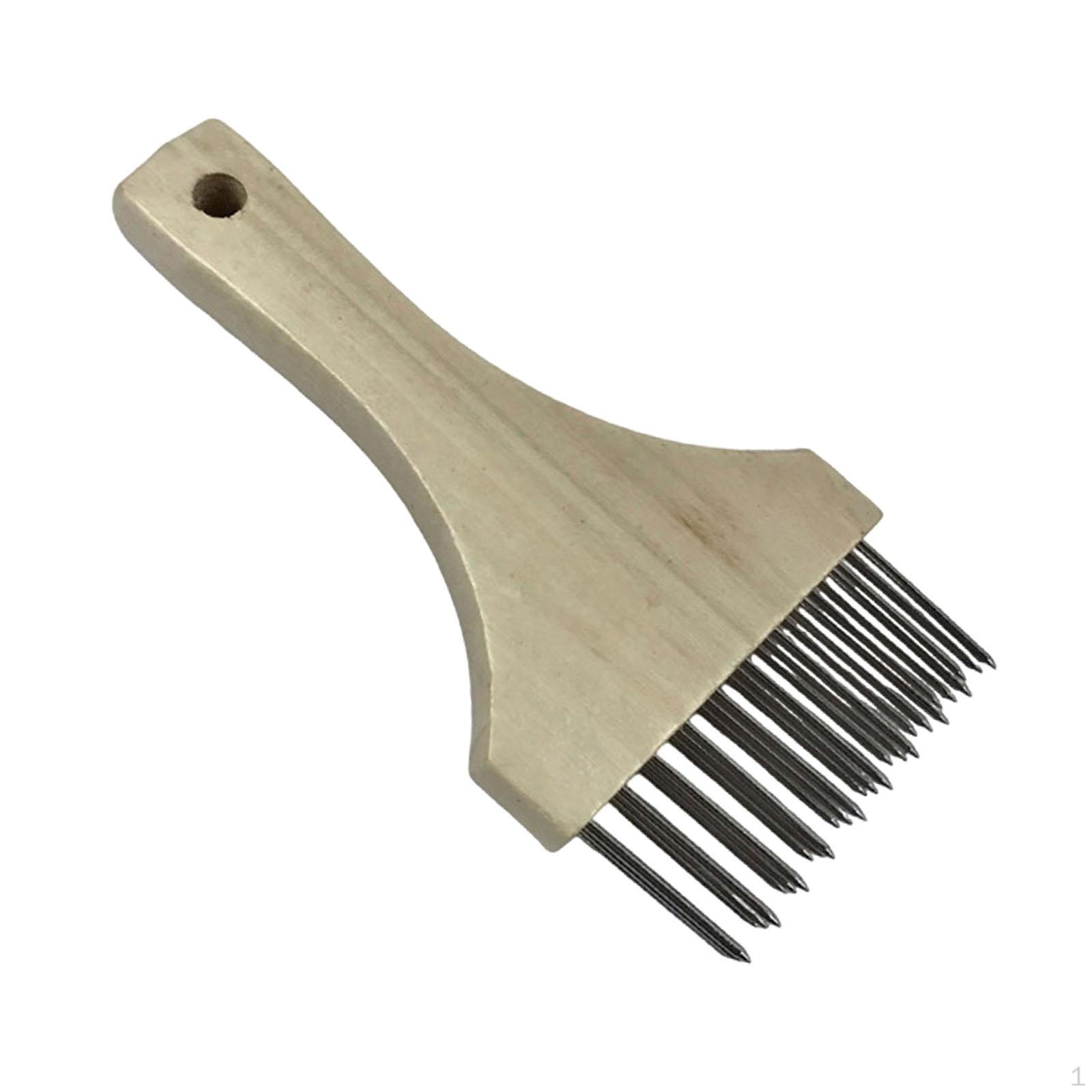 

Ergonomic Manual Meat Tenderizer, Practical Stainless Steel Kitchen Utensil with Wooden Handle for белый