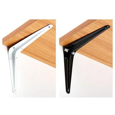 1Pcs New 4-14inch Triangular Bracket Support Wall Mount Hanging Black White Mounting Bracket Fixed Metal Shelf Corner Brace