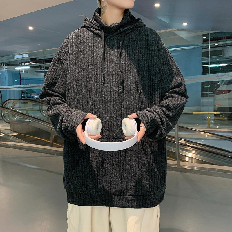 Sweater Men Spring Autumn Men's Hooded Sweater Casual Pullover Warm Knitted Sweatercoat Pull Homme Plus Size Streetwear