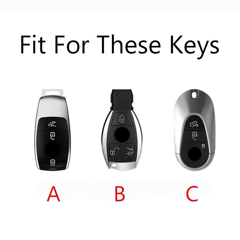 New TPU Car Key Case Cover Shell Fob For Mercedes Benz C E S Class GLC W206 W223 W214 E300 C260 C300 S450 S500 S400 Accessories