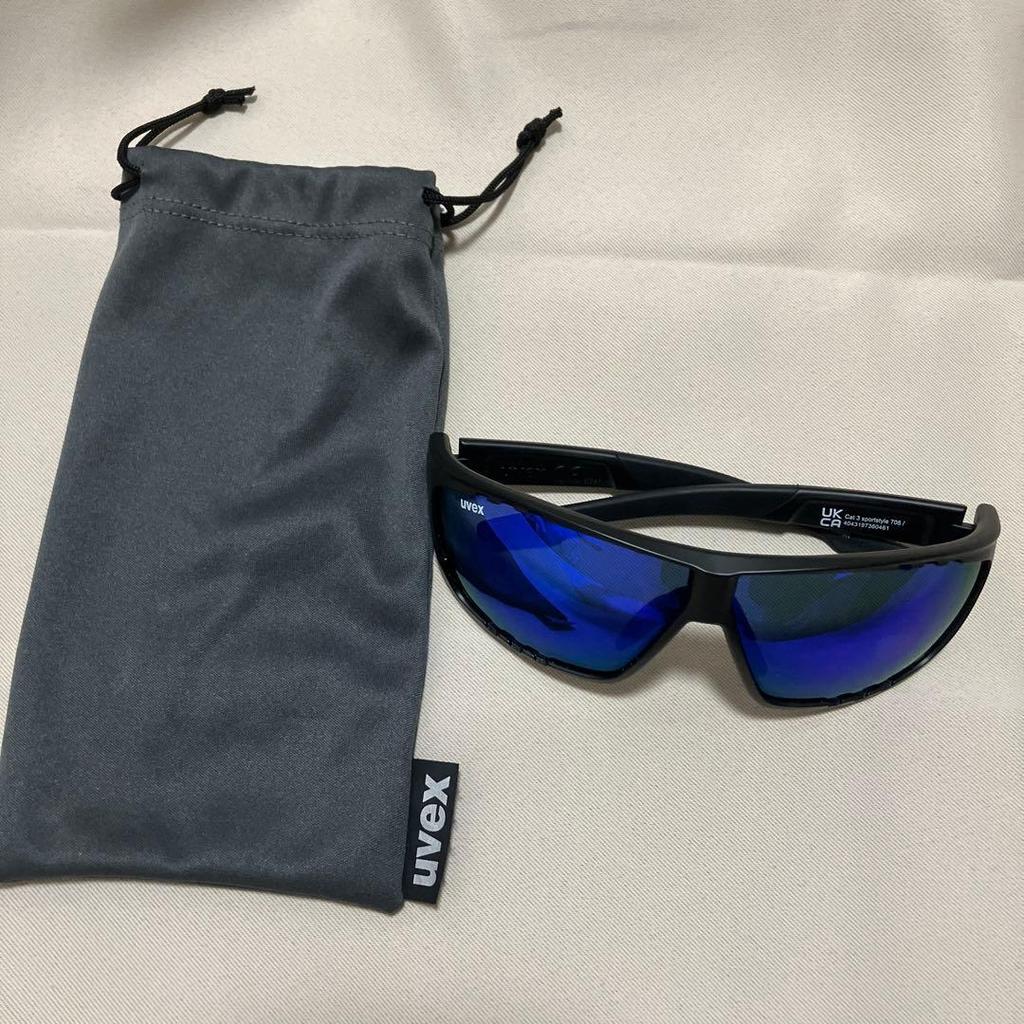 Used Uvex Sports Sunglasses Uv400 Mirror Lens Running/biking