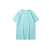 Li Ning T Shirts Men's Mist Blue Crew Neck Moderate Straight Fit AHSQ251-1