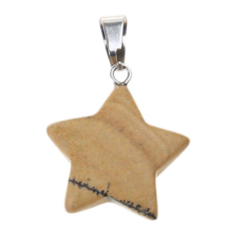 Star Pendant Star Charm Fashion Jewelry Accessory Natural Stone Material Jewelry Findings Perfect Gift for Women Girls