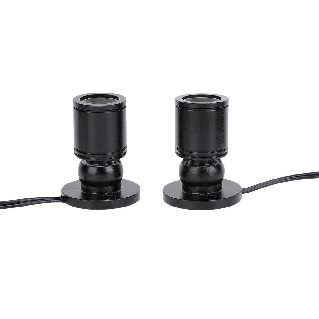 2pcs Display Spotlight Round USB Aluminum Alloy 360 degrees  Rotating Jewelry Showcase Display Light for Wine Cabinet