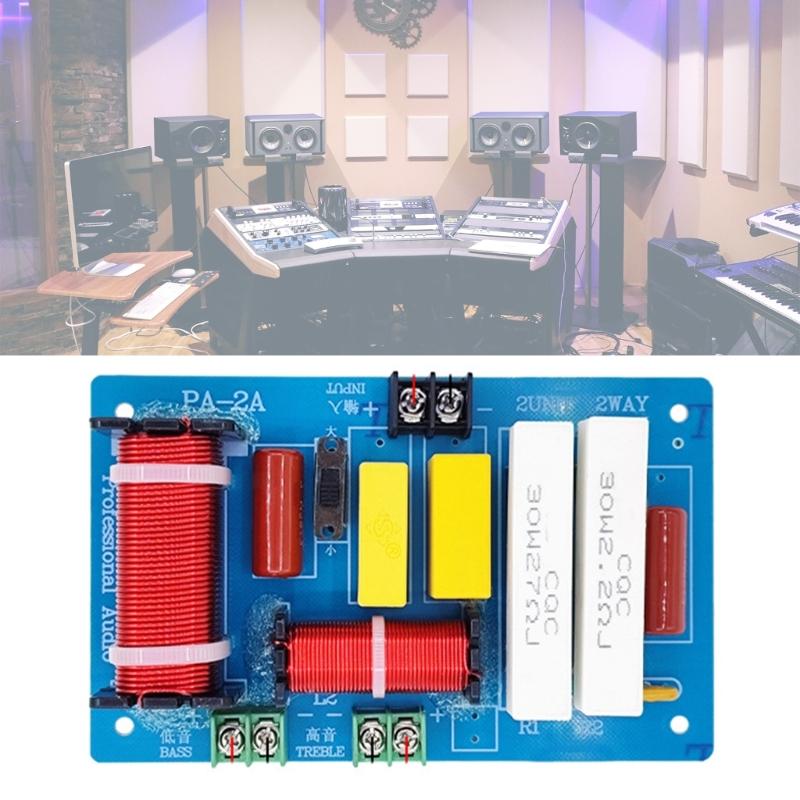 HiFi Sound Speaker Crossovers Filters, 2 Way Treble/Bass DIY Frequency Dividers for HiFi Sound Systems