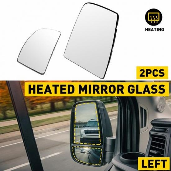 Mirror UpperLower Glass Driver Left For LH Side Ford Transit Van 150 250 350 HD