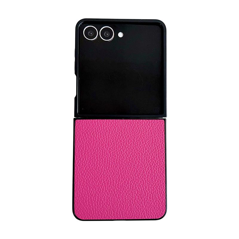 

Flip7 Case For Samsung Galaxy Z Flip 7 Zflip7 Lychee Pattern Phone Protective Cover For Samsung Zflip 7 Shell A5