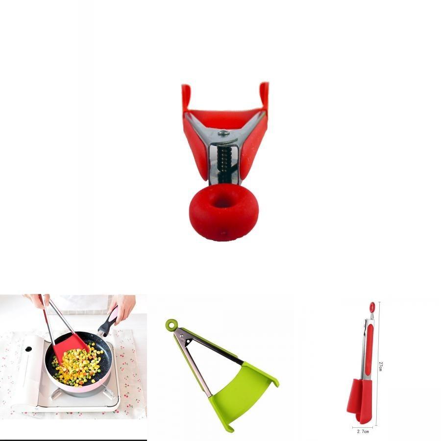Silicone Fan-shaped Food Clip Kitchen 9 12 Inch Clamp Anti-scald Food Clip Convenient Bread Bbq Clip