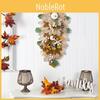 Elegant Fall Maple Leaf Pumpkin Upside Down Tree Wreath For Seasonal Home Decoration